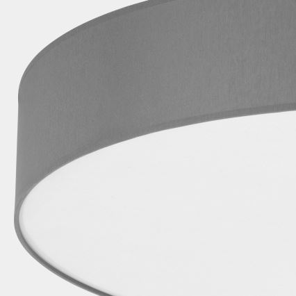 Plafón RONDO 6xE27/15W/230V diámetro 80 cm gris
