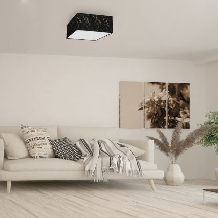 Plafón SENSO 2xE27/60W/230V negro