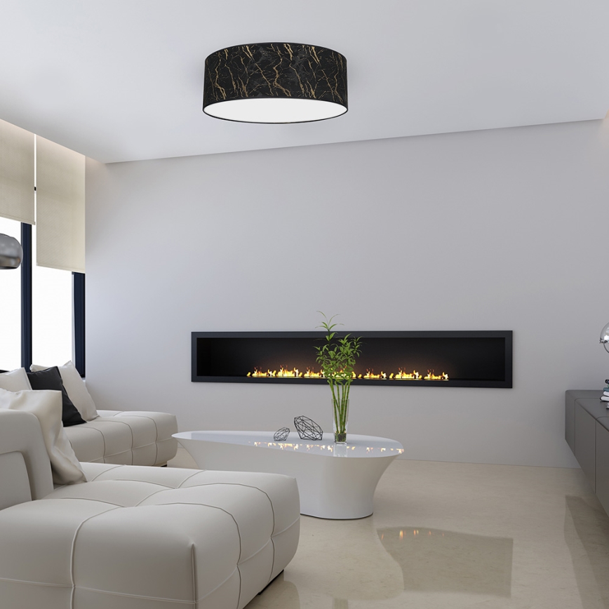 Plafón SENSO 3xE27/60W/230V negro