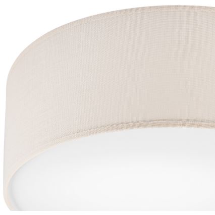 Plafón SIRJA DOUBLE 2xE27/15W/230V diá. 35 cm color crema
