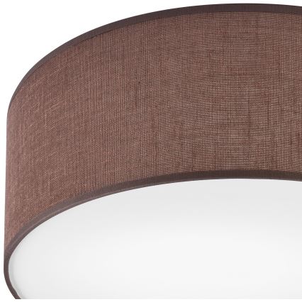 Plafón SIRJA DOUBLE 2xE27/15W/230V diá. 35 cm marrón