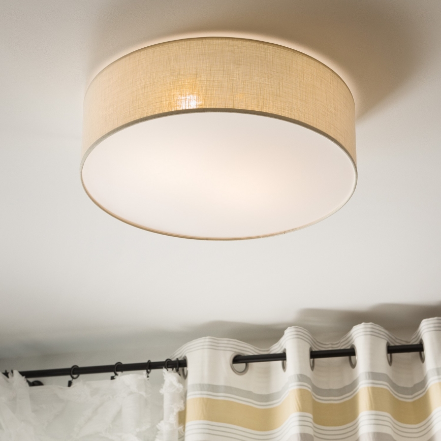 Plafón SIRJA DOUBLE 4xE27/15W/230V diá. 45 cm color crema