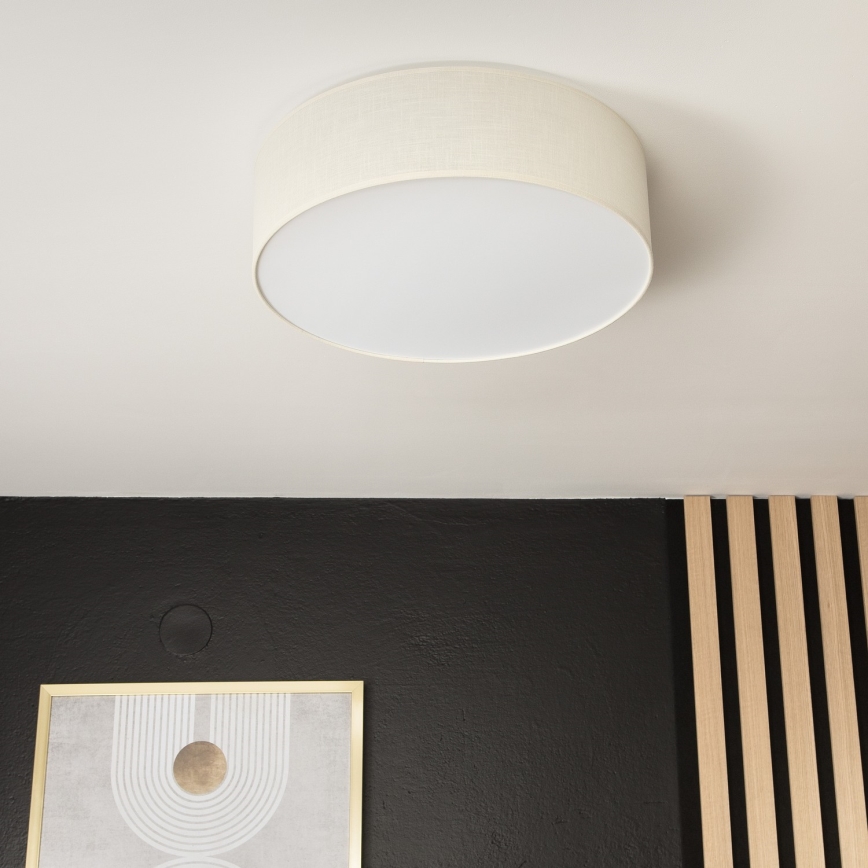Plafón SIRJA DOUBLE 4xE27/15W/230V diá. 45 cm color crema