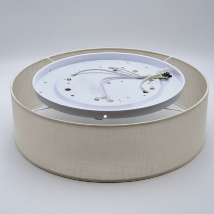 Plafón SIRJA DOUBLE 4xE27/15W/230V diá. 45 cm color crema