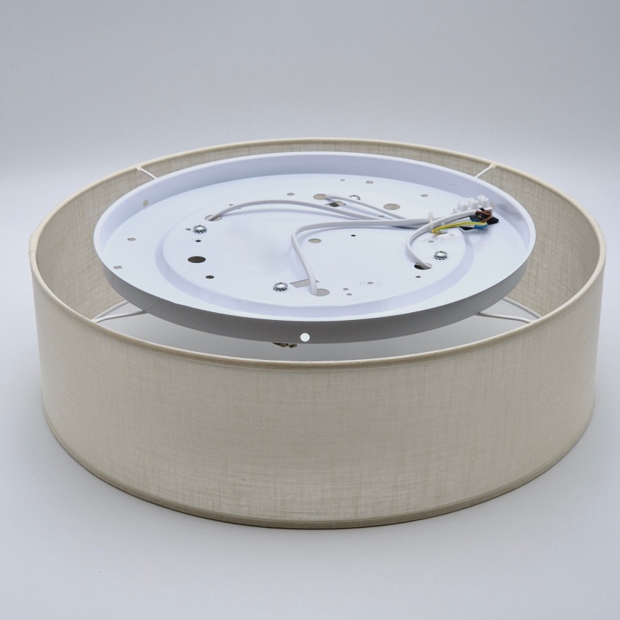 Plafón SIRJA DOUBLE 4xE27/15W/230V diá. 45 cm color crema