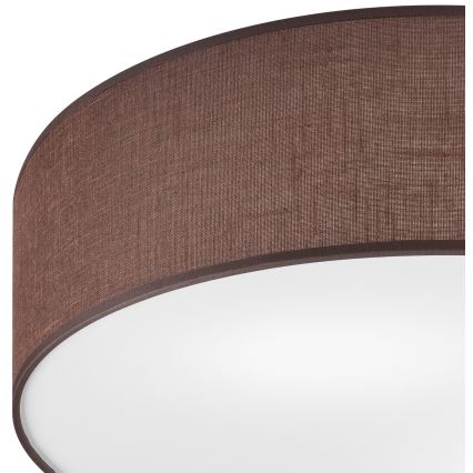 Plafón SIRJA DOUBLE 4xE27/15W/230V diá. 45 cm marrón