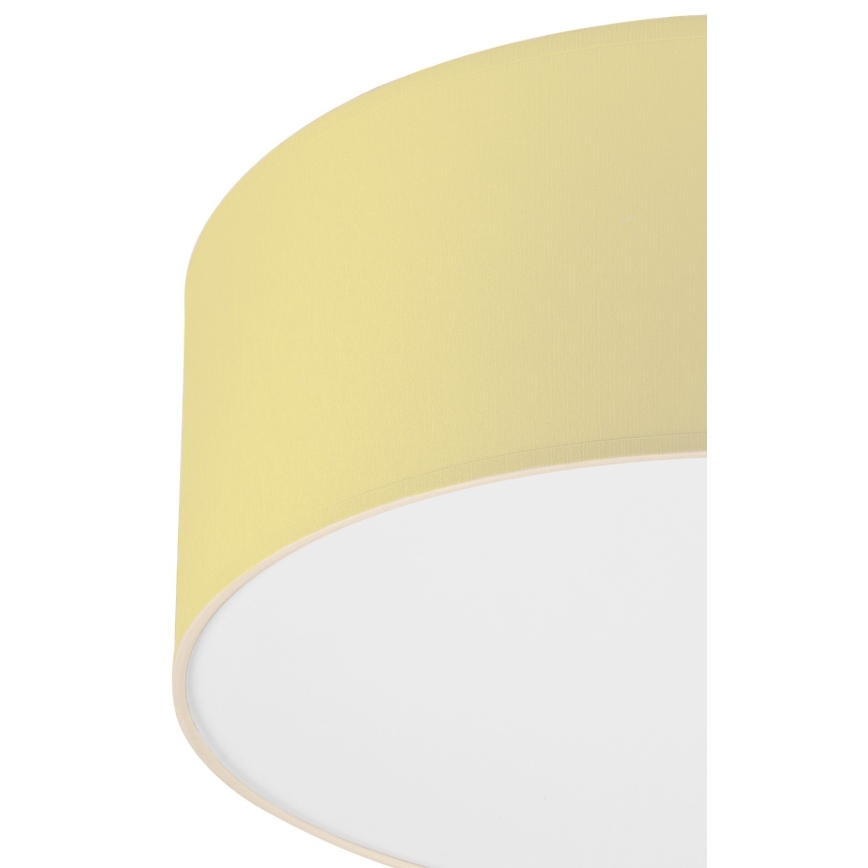 Plafón SIRJA PASTEL 1xE27/60W/230V diá. 35 cm amarillo