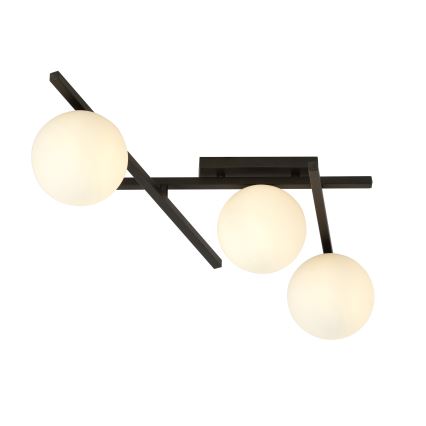 Plafón SMART 3xE14/10W/230V negro/blanco