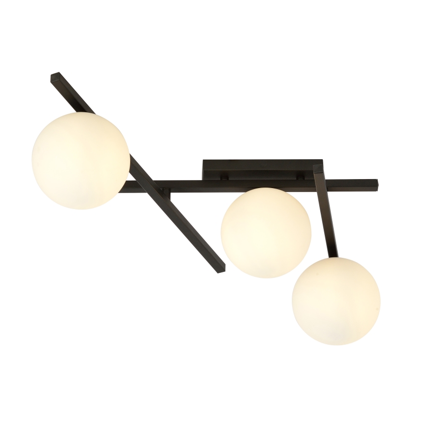 Plafón SMART 3xE14/10W/230V negro/blanco