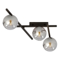 Plafón SMART 3xE14/10W/230V negro/gris
