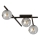 Plafón SMART 3xE14/10W/230V negro/gris