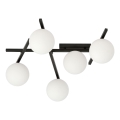Plafón SMART 5xE14/10W/230V negro/blanco