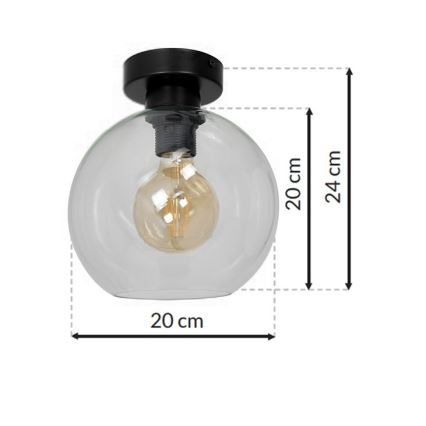 Plafón SOFIA 1xE27/60W/230V clara