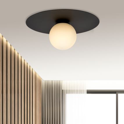 Plafón SOLAR 1xE14/10W/230V negro/blanco