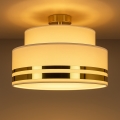 Plafón TAMI 1xE27/60W/230V diá. 40 cm beige/dorado