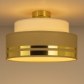 Plafón TAMI 1xE27/60W/230V diá. 40 cm beige/marrón/dorado