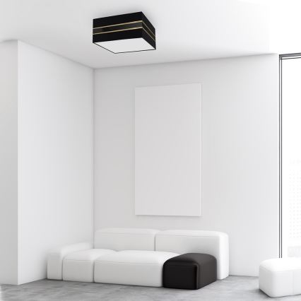 Plafón ULTIMO 2xE27/60W/230V negro