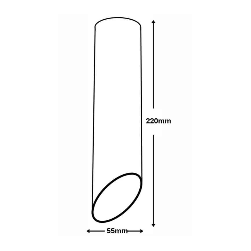 Plafón VALDA 1xGU10/60W/230V blanco