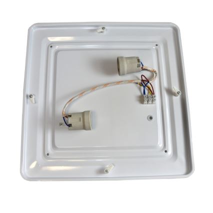 Plafón WILTON 2xE27/60W/230V 37,5x37,5 cm negro
