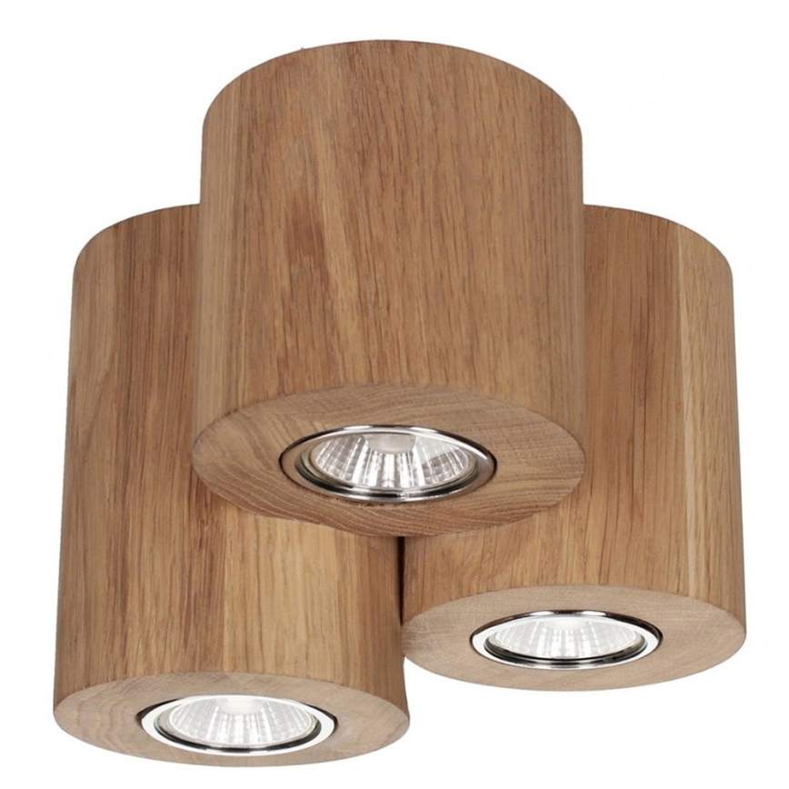Plafón WOODDREAM 3xGU10/6W/230V roble