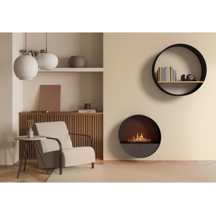 Planika - Chimenea BIO con control remoto 72,6x65 cm 2,5kW/230V negro