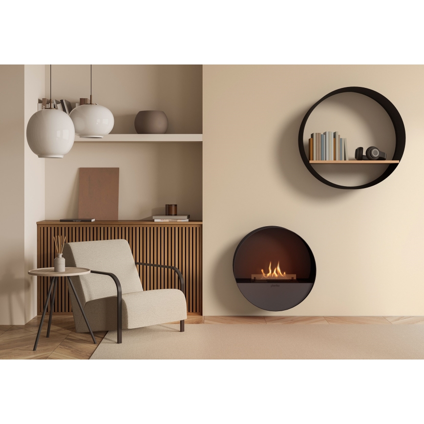 Planika - Chimenea BIO con control remoto 72,6x65 cm 2,5kW/230V negro