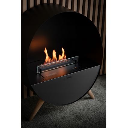Planika - Chimenea BIO con control remoto 72,6x65 cm 2,5kW/230V negro