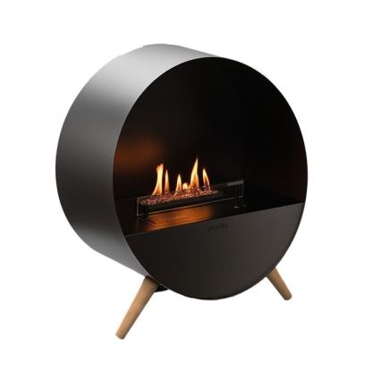 Planika - Chimenea BIO con control remoto 72,6x65 cm 2,5kW/230V negro