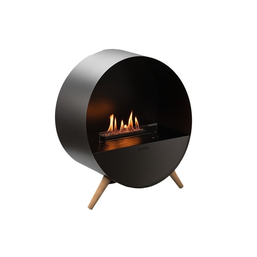 Planika - Chimenea BIO con control remoto 72,6x65 cm 2,5kW/230V negro