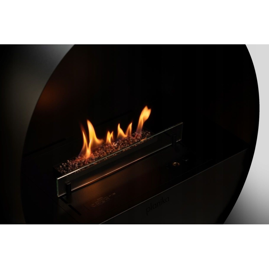 Planika - Chimenea BIO con control remoto 72,6x65 cm 2,5kW/230V negro
