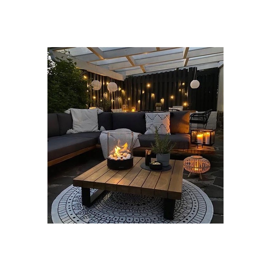 Planika - Chimenea BIO 36,3x25,1 cm 2,5kW negro