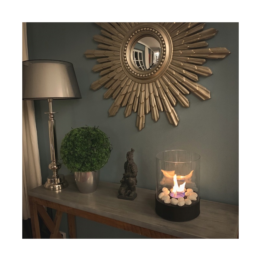 Planika - Chimenea BIO 36,3x25,1 cm 2,5kW negro