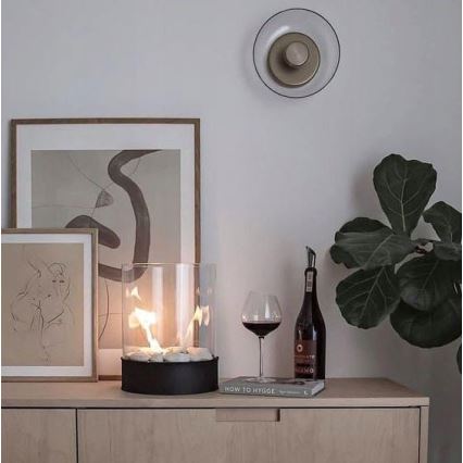 Planika - Chimenea BIO 36,3x25,1 cm 2,5kW negro