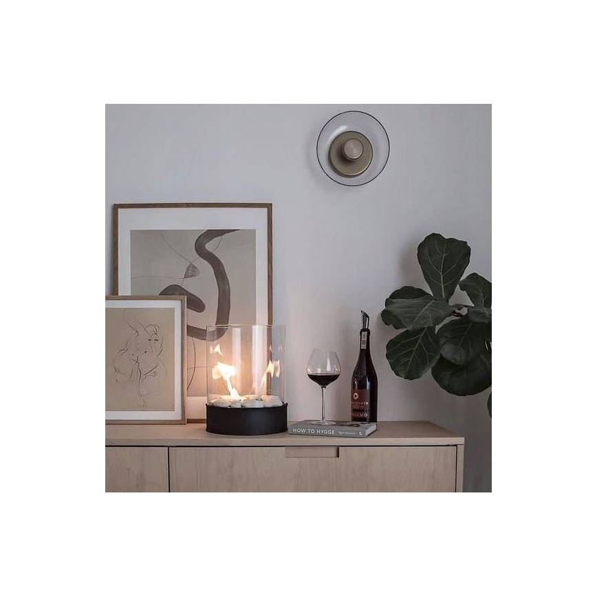 Planika - Chimenea BIO 36,3x25,1 cm 2,5kW negro
