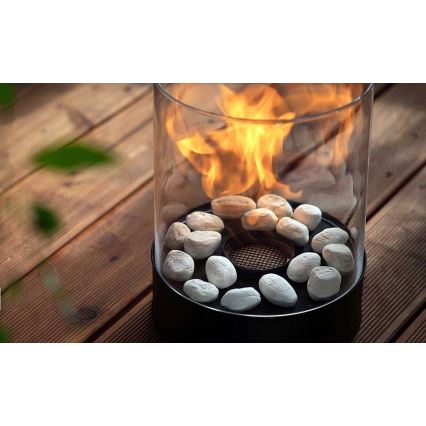 Planika - Chimenea BIO 36,3x25,1 cm 2,5kW negro