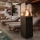Planika - Chimenea de gas exterior 142x36 cm 8kW negro + funda protectora