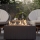 Planika - Chimenea de gas para exterior 41,4x69,8 cm 10kW 1xAAA negro + funda protectora