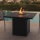 Planika - Chimenea de gas para exterior 79,7x90 cm 10kW 1xAAA negro + funda protectora