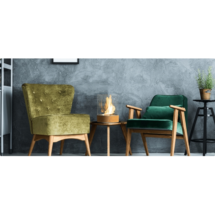 Planika - Chimenea BIO 36,3x25,1 cm 2,5kW beige