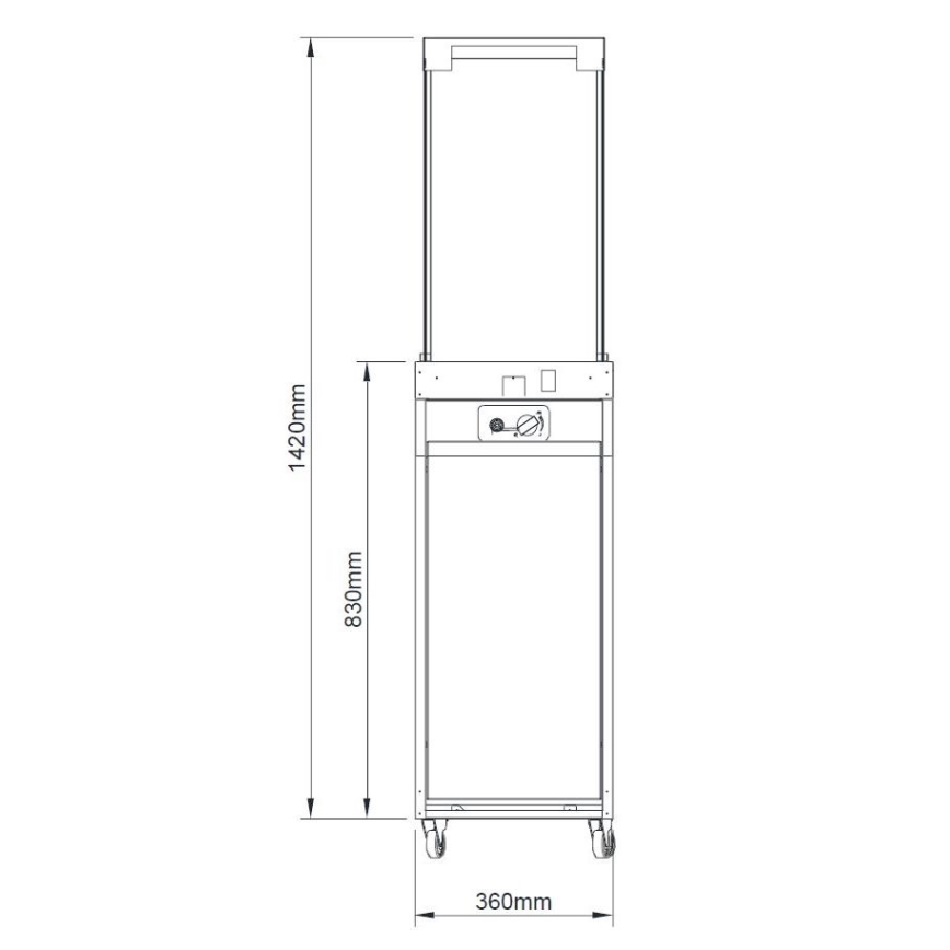 Planika Faro GAS - Chimenea de gas para exterior 142x36 cm 8kW gris + funda protectora