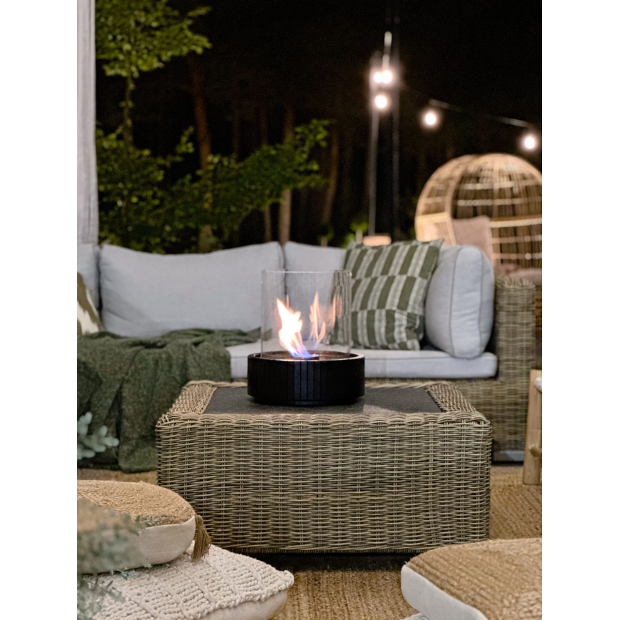 Planika - Chimenea BIO 35,3x25,1 cm 2,5kW negro