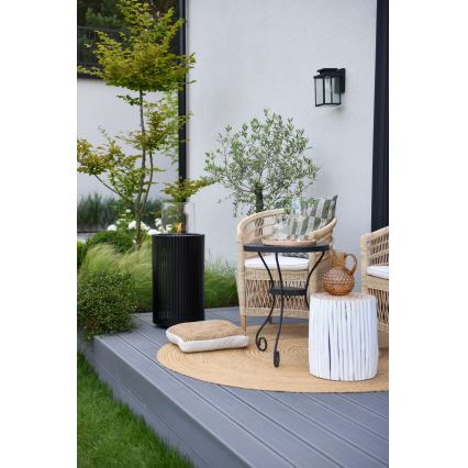 Planika - Chimenea BIO 87x37,6 cm 2,5kW negro + tapa protectora