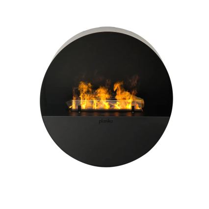 Planika - Chimenea a vapor de agua con control remoto 72,9x65,3 cm 125W/230V negro
