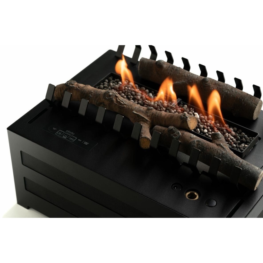 Planika - Chimenea BIO con control remoto 20,8x38,5 cm 2,5kW/230V negro