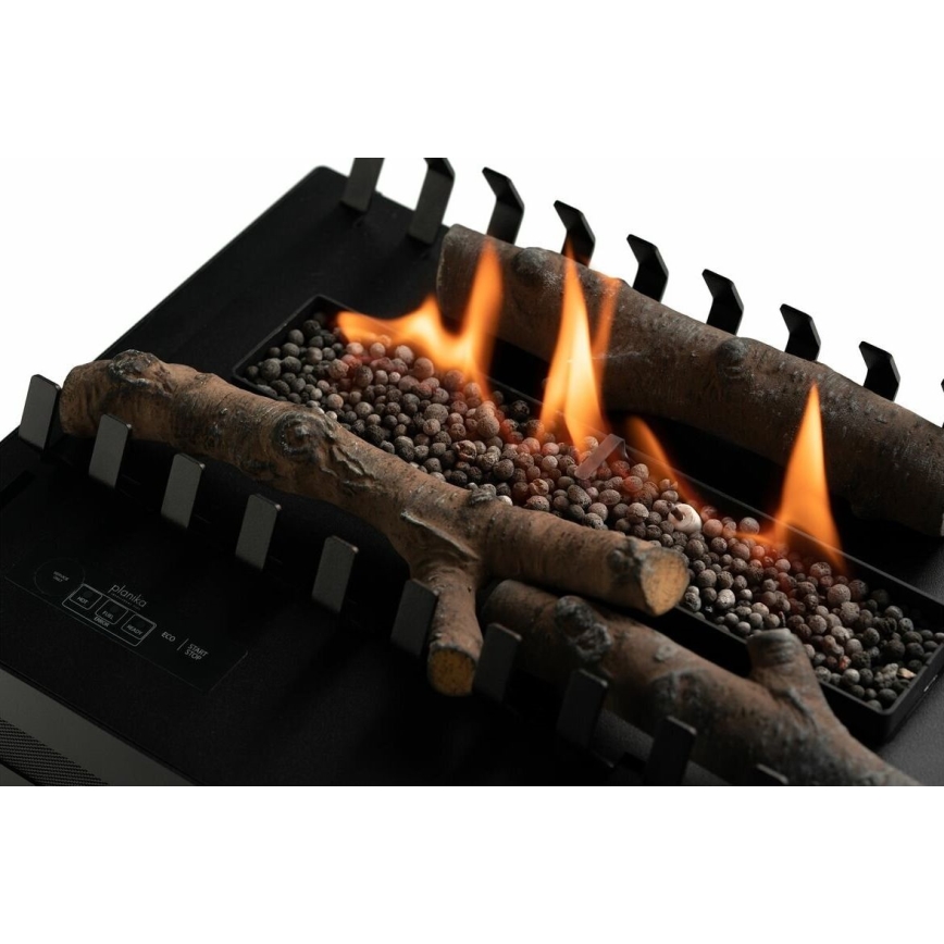 Planika - Chimenea BIO con control remoto 20,8x38,5 cm 2,5kW/230V negro