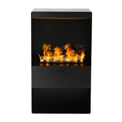 Planika - Chimenea de vapor de agua con mando a distancia 83x48 cm 125W/230V negro