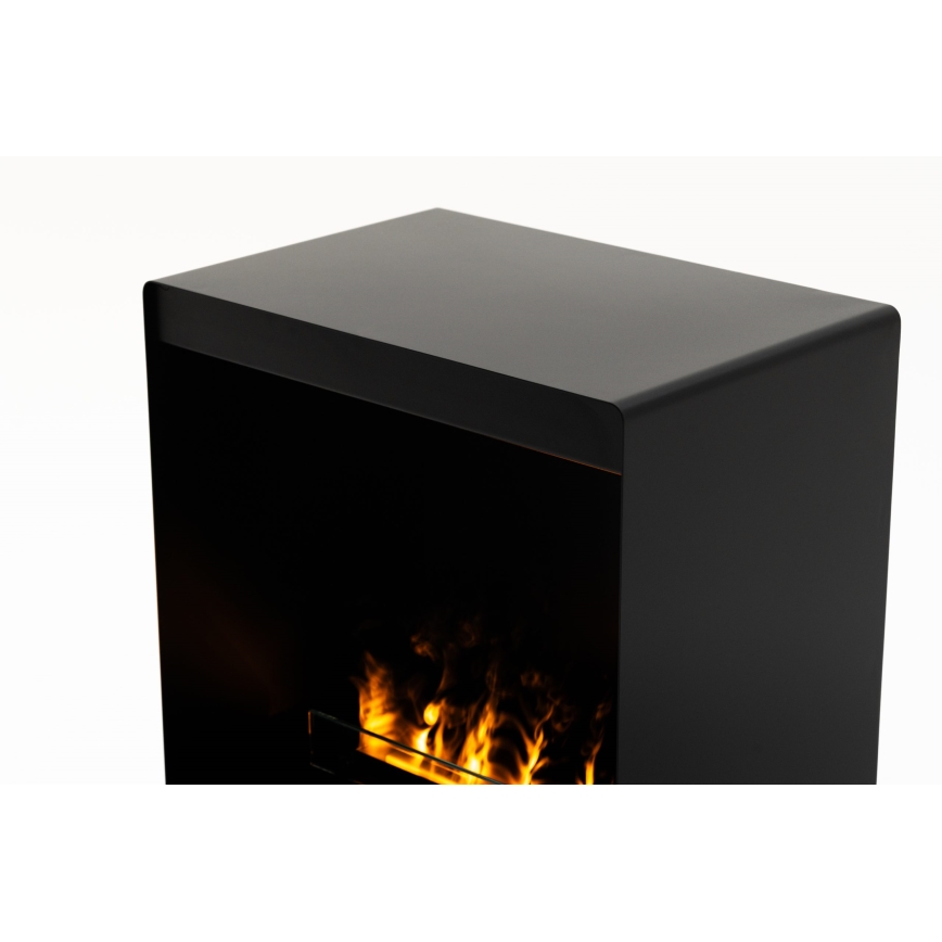 Planika - Chimenea de vapor de agua con mando a distancia 83x48 cm 125W/230V negro