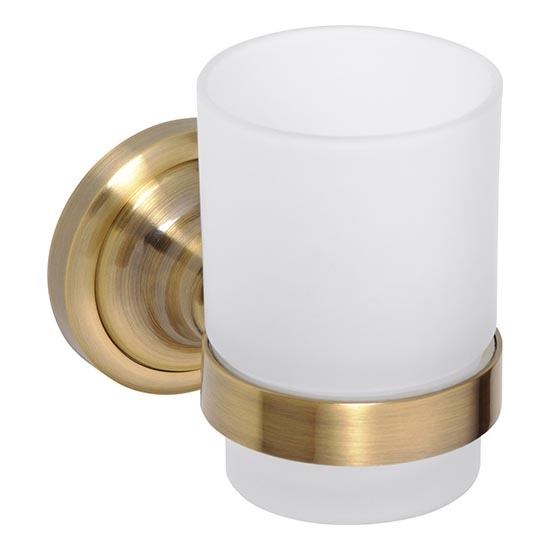 Portacepillos 7x9,5 cm bronce