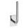Portarrollos de papel 4,5 x 18 cm, acero inoxidable/plateado