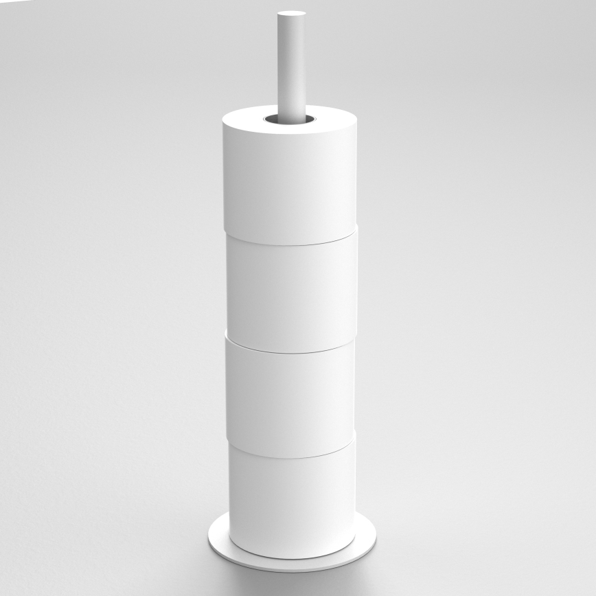 Portarrollos de papel higiénico 51 cm blanco